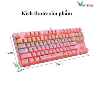 Bàn Phím Cơ Máy Tính Crack K550 Led RGB 10 Chế Độ Khác Nhau, Chơi Game Dùng Văn Phòng Cực Đã