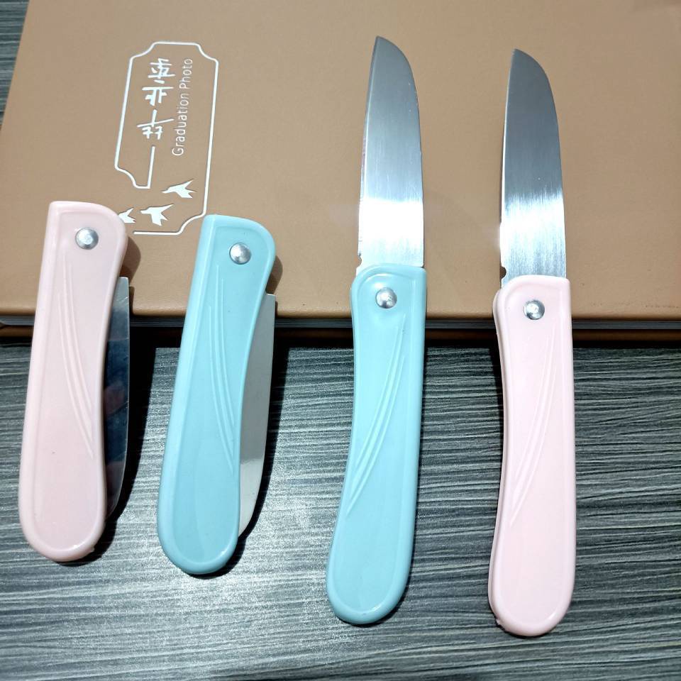 Dao Gấp Gọt Hoa Quả - Nhựa Siêu Nhẹ - Lưỡi Mỏng và Sắt Bén 
Dễ Đem đi