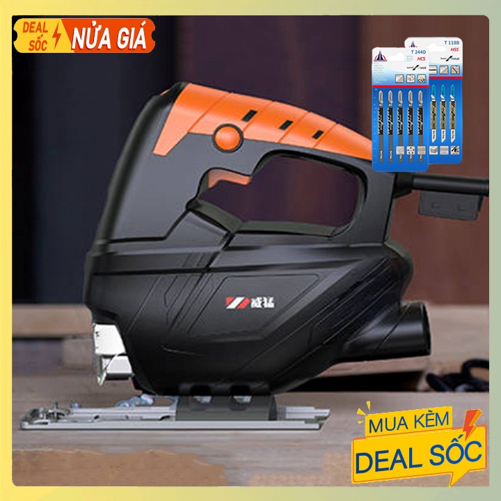 Máy cưa lọng đa năng, cưa gỗ, thạch cao, thép Kèm 10 lưỡi cưa