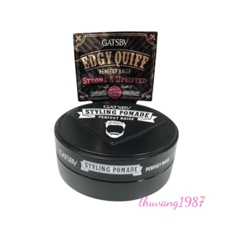 Tạo kiểu tóc Gatsby styling pomade gốc nước 75g (đen)