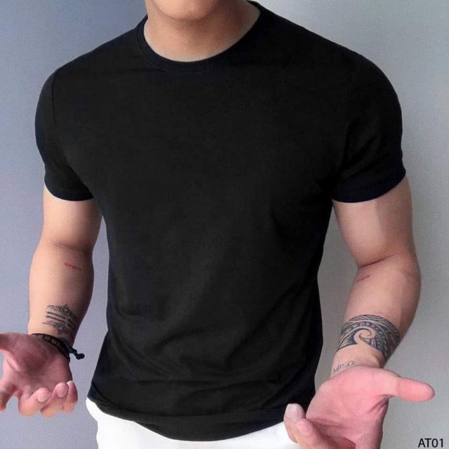 Áo thun cổ tròn trơn thái 💯 cotton kháng khuẩn và chống tia UV giá150k
