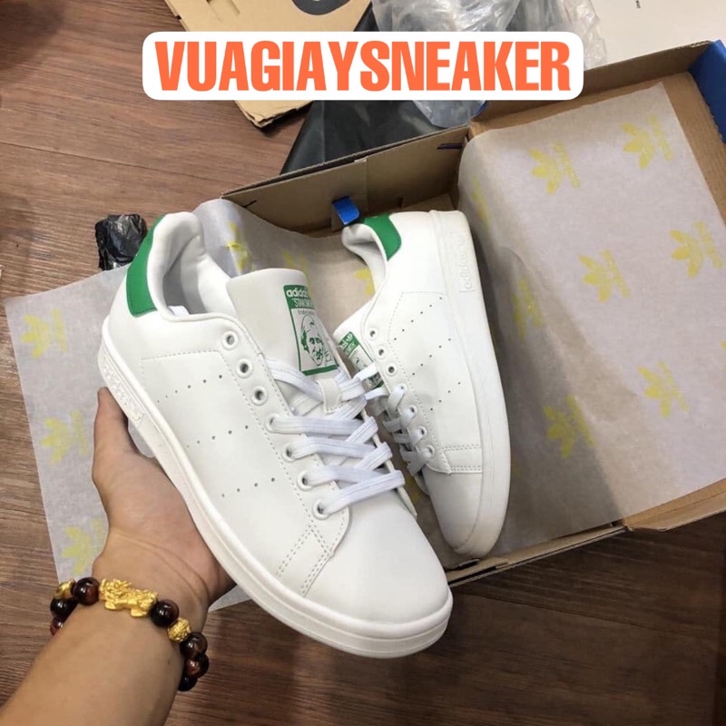 Giày thể thao sneaker stan smith gót xanh