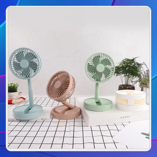 Quạt mini tích điện để bàn gấp gọn tiện dụng 3 cấp độ thời gian sử dụng tới 6 tiếng