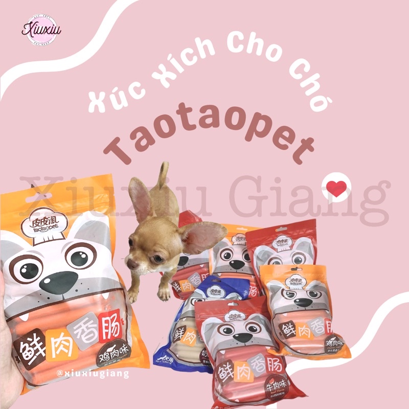 Xúc Xích Dinh Dưỡng Taotaopet - Xiuxiu Giang