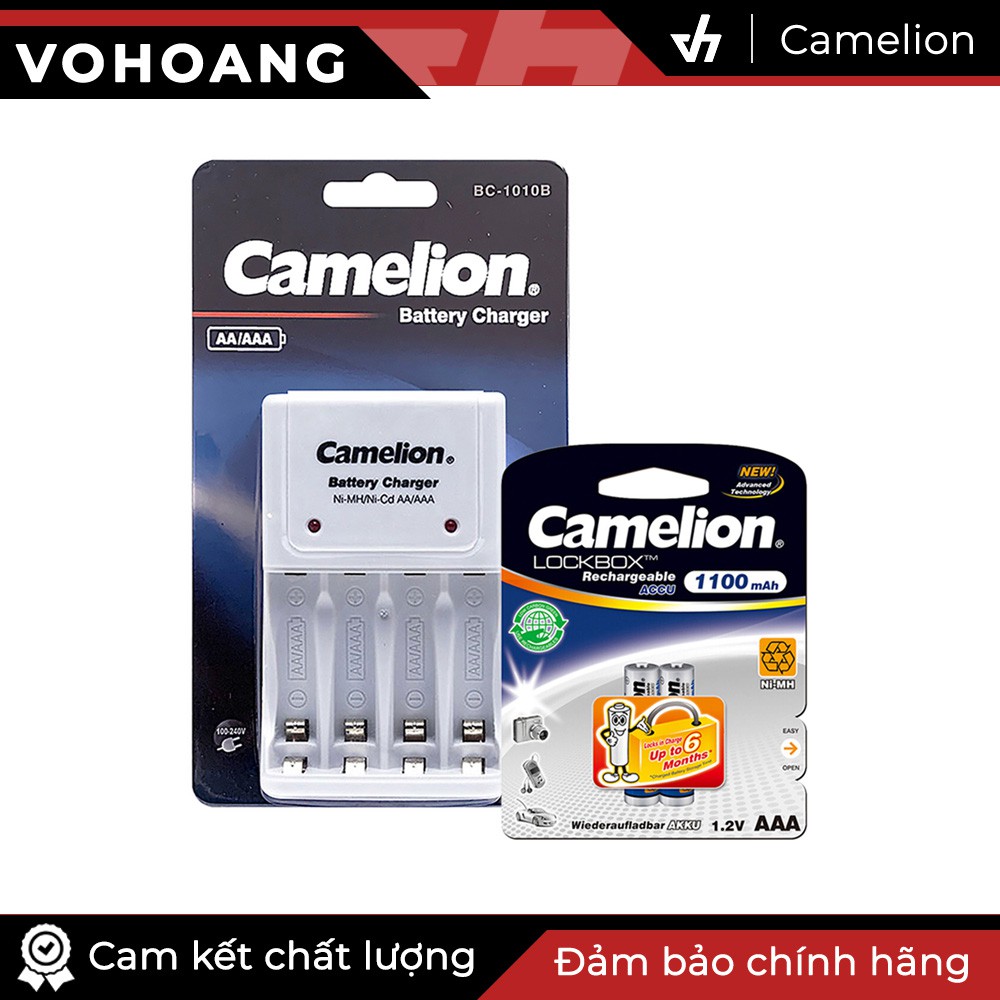 Bộ 1010B kèm 2 pin AAA Camelion 1100mAh