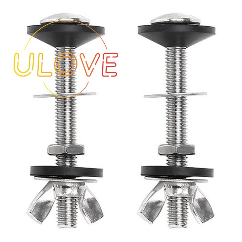 Bộ 2 Món Ốc Vít Cố Định Bồn Cầu Bằng Thép Không Gỉ