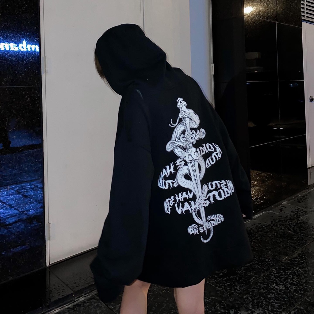 Áo hoodie VAH studio SNAKE Áo khoác nỉ hoodie vah.studio chất nỉ bông hàng vah chính hãng