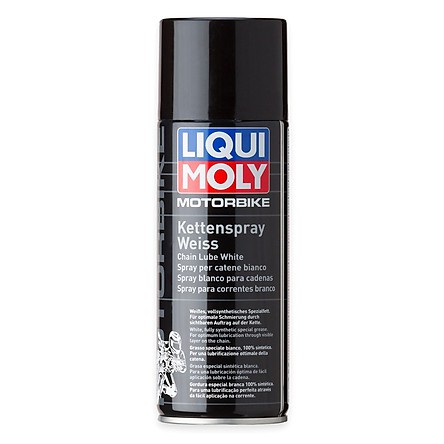 Xịt Dưỡng Xích (Sên) Cao Cấp LIQUI MOLY LUBE WHITE - 400ml bảo dưỡng sên xích xe máy, mô tô