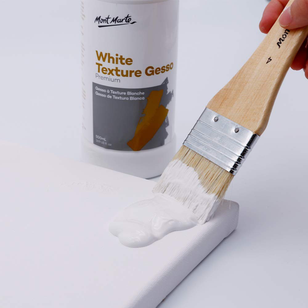 SƠN LÓT BỀ MẶT TRANH - WHITE/BLACK GESSO MONT MARTE (500 ML)