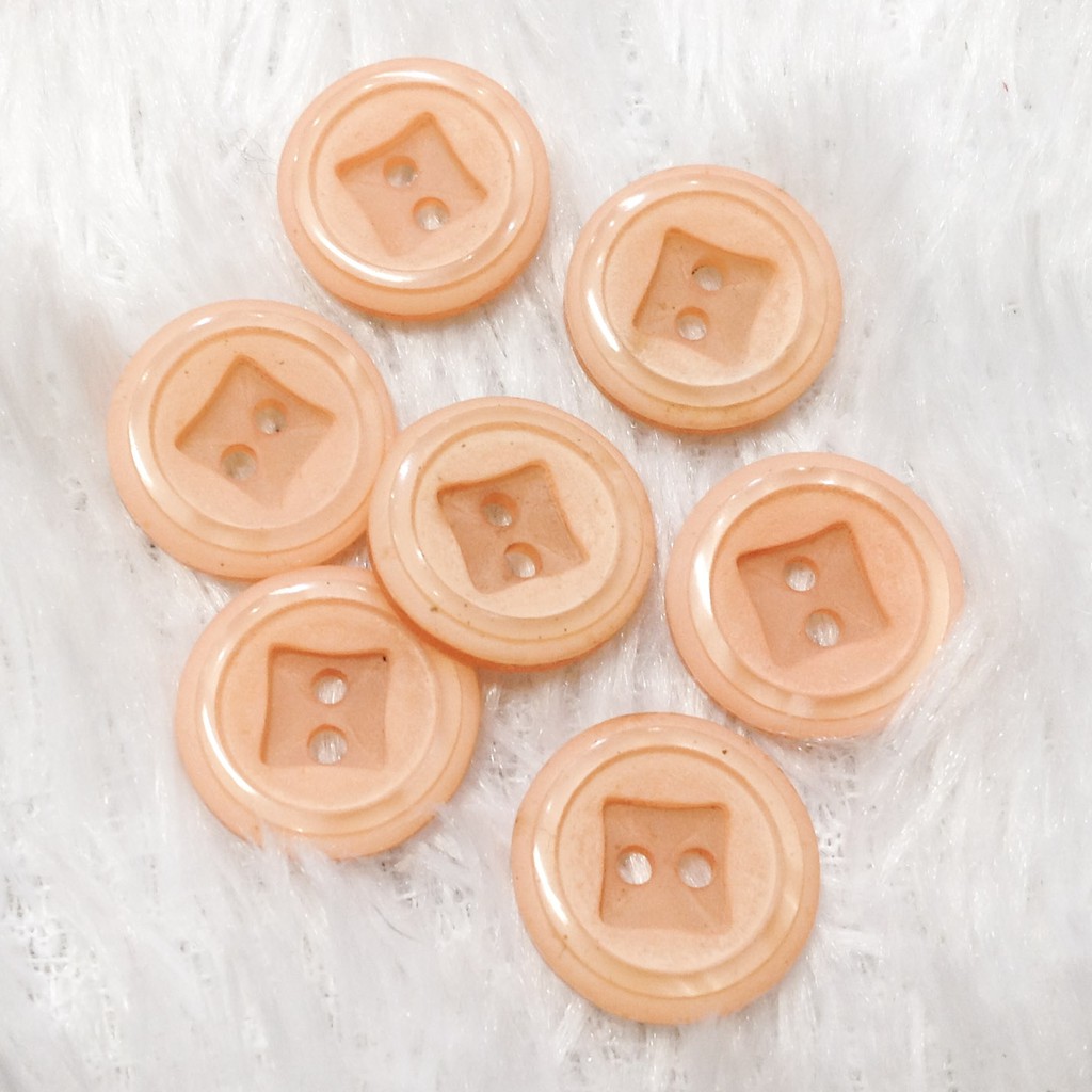 Nút áo nhựa cúc khuy nhiều màu sắc xinh xắn đính kết trang phục dùng làm đồ thủ công DIY size 1.5cm
