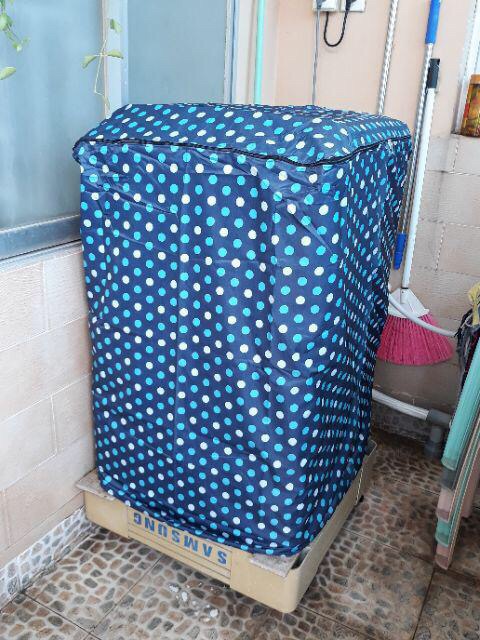 Áo Trùm Máy Giặt Cửa Trên Cửa Trước Vải Dù Dày Bền Dây Khoá To Từ 6 Đến 15kg