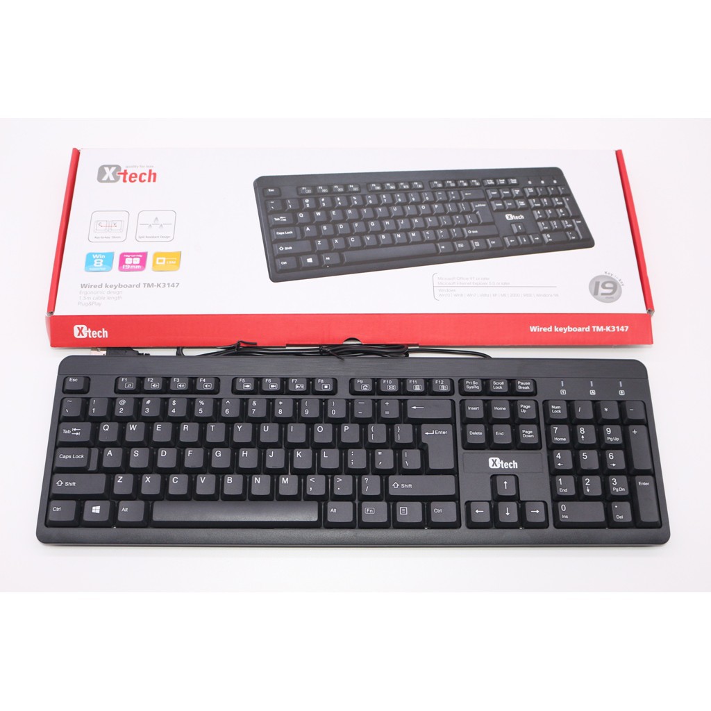 Bàn phím có dây X-Tech K3147