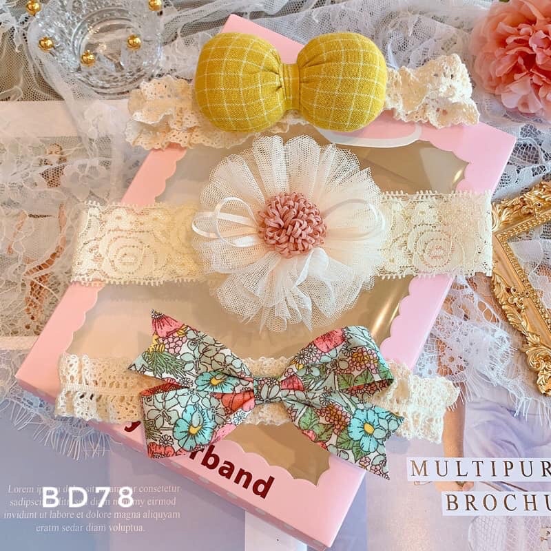 Set 3 băng đô dễ thương cho bé
