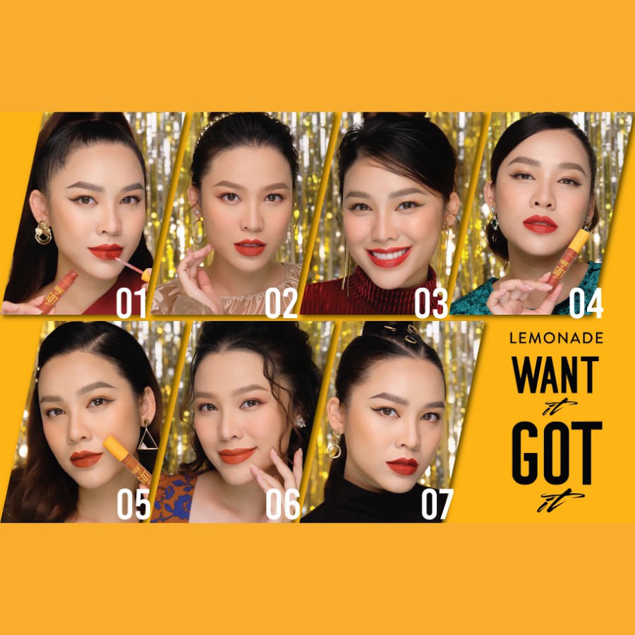 Son kem lỳ Lemonade Want It Got It Lipcream I Want 5g