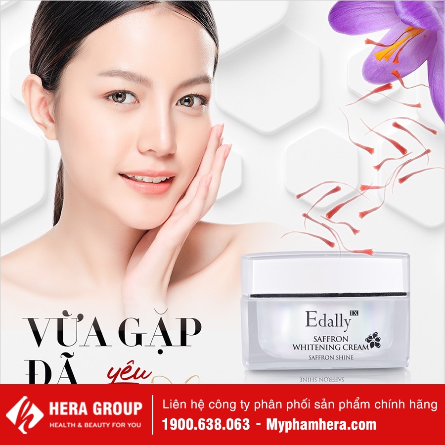 Kem Dưỡng Trắng Da Nhụy Hoa Nghê Tây Edally Hàn Quốc Chính Hãng Dưỡng Trắng Da Ngăn Ngừa Lão Hóa