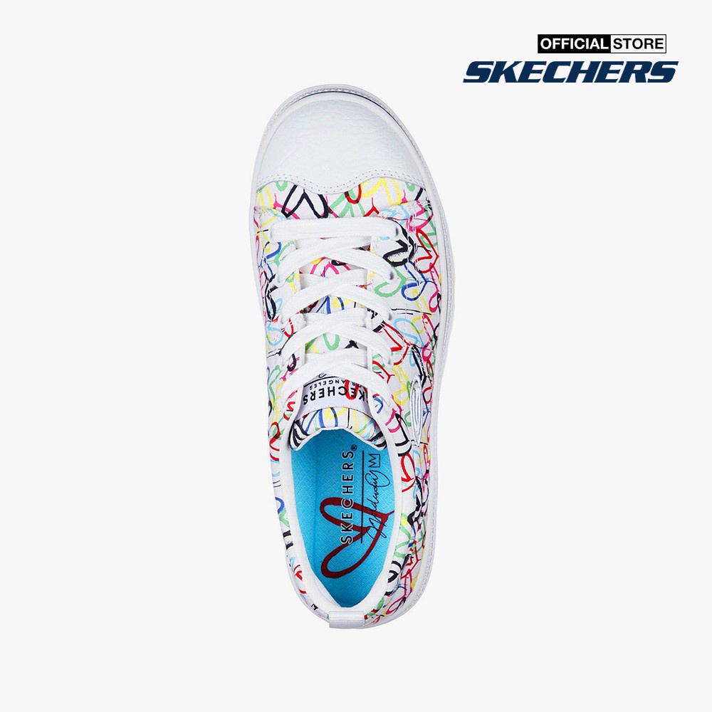 SKECHERS Giày sneaker nữ SkechersJGoldcrown Roadies Hashtag Love 155505-WMLT