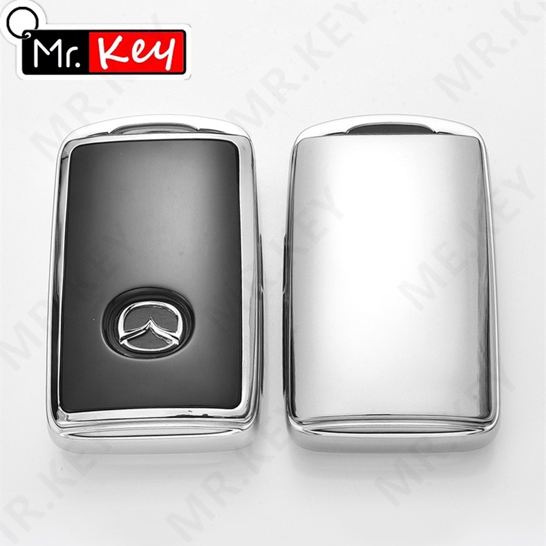 Vỏ Bảo Vệ Chìa Khóa Điều Khiển Từ Xa Bằng TPU Mạ Cho Xe Hơi Mazda 2 3 6 Atenza Axela Demio CX4 CX5 CX-5 CX-9