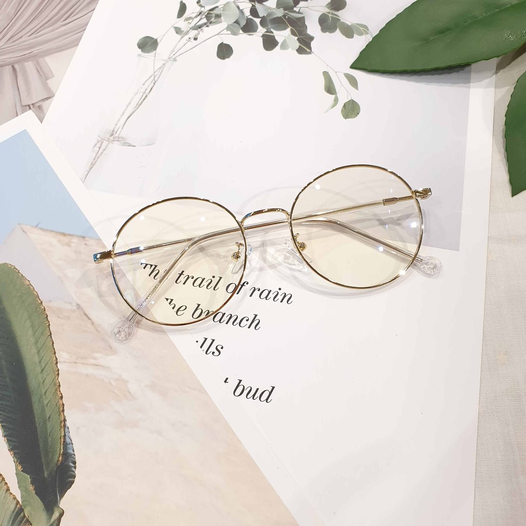Kính gọng mảnh tròn nam nữ Emilie eyewear chất liệu kim loại phụ kiện thời trang 2626 | BigBuy360 - bigbuy360.vn