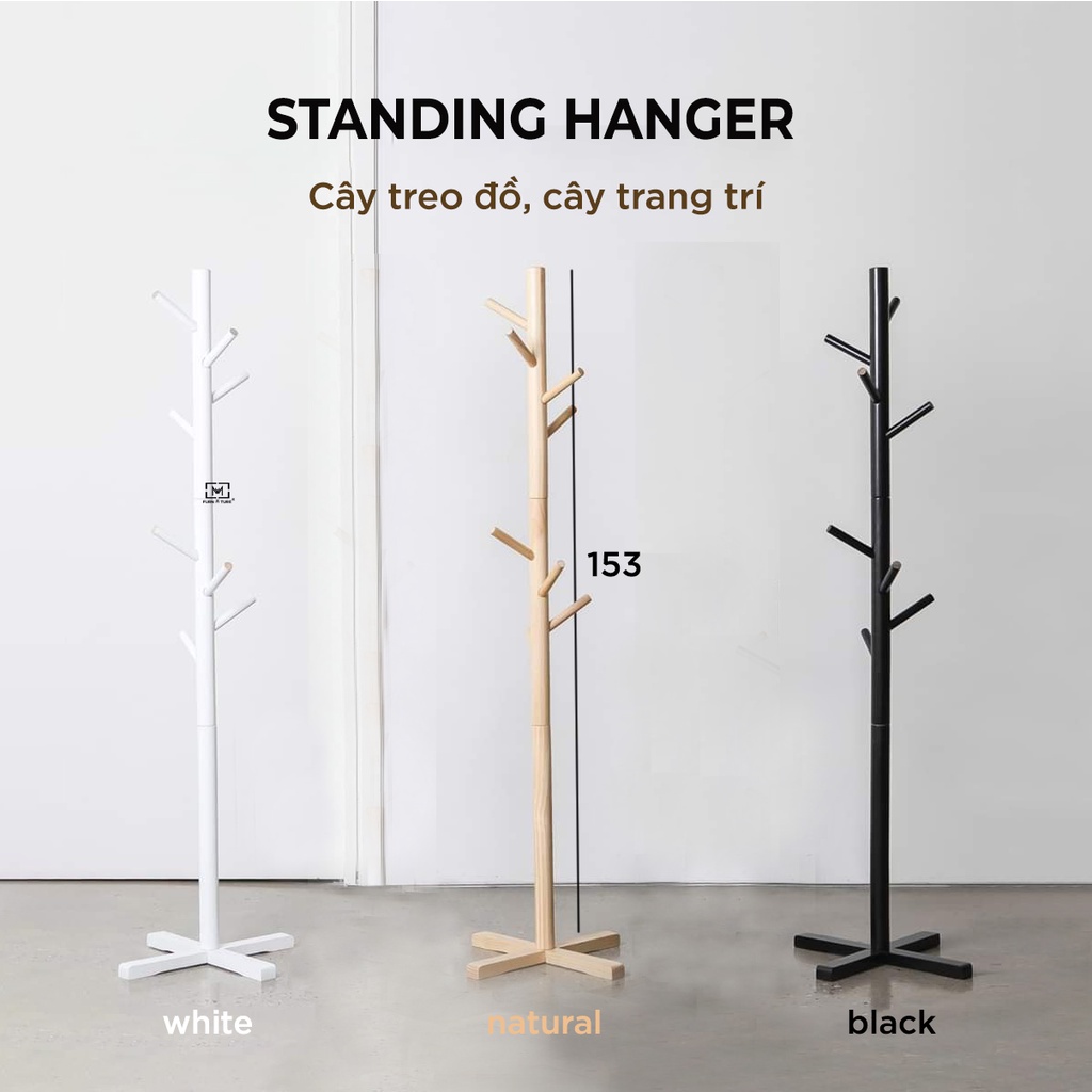 Cây treo quần áo hàn quốc Standing hanger nhiều màu thương hiệu MW FURNITURE - Nội thất căn hộ