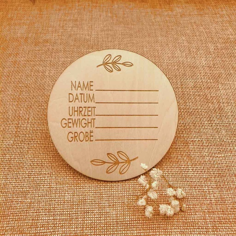 Thẻ Đánh Dấu Cột Mốc Phát Triển Theo Tháng Làm Phụ Kiện Chụp Ảnh Cho Bé Sơ Sinh