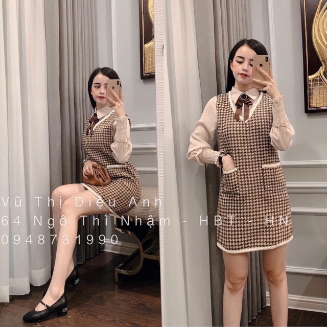 Set váy dạ mix somi