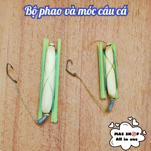 Bộ phao câu cá có dây cước dài 5 mêt, câu cá rô, cá trê