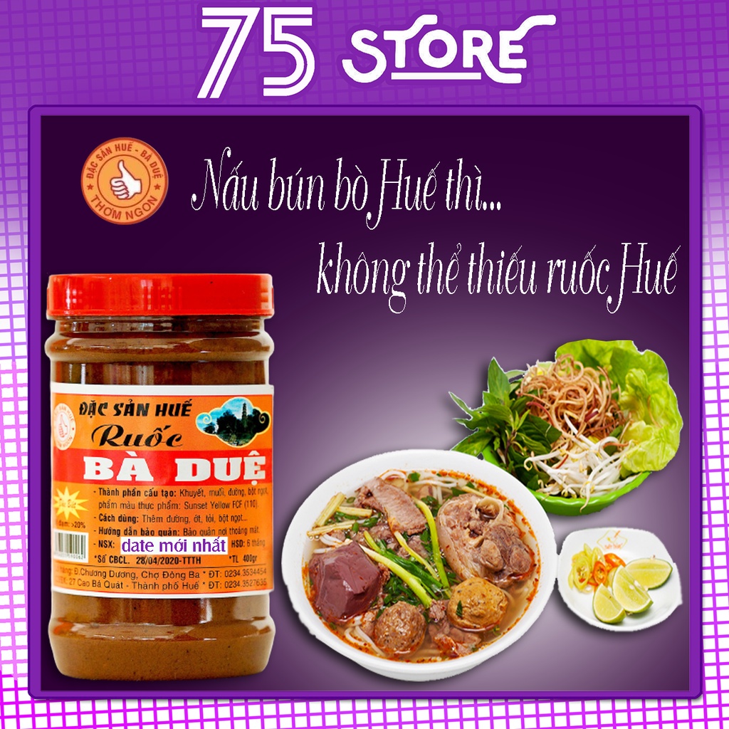 Mắm ruốc Bà Duệ đậm đà, thơm ngon 400g - Đặc sản Huế