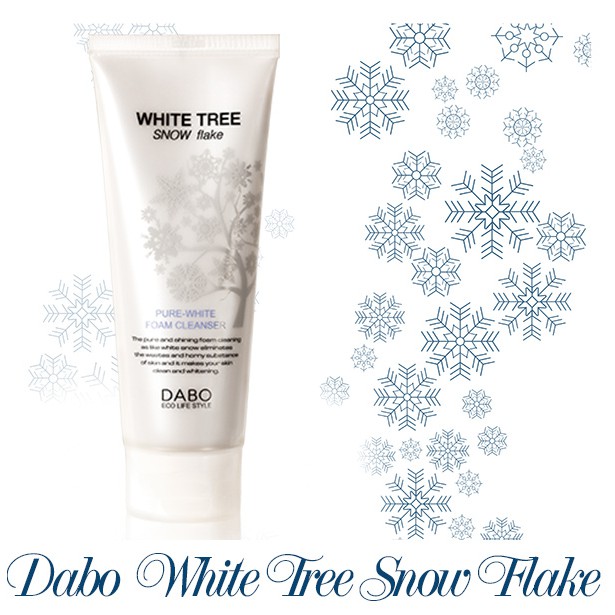 Sữa rửa mặt cây tuyết trắng có hạt massage Dabo White Tree Snow Flake 150ml THIÊN ANH BEAUTY