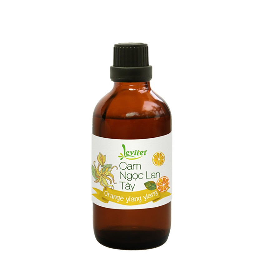 Tinh dầu hỗn hợp Cam mix Ngọc lan tây 100ml chính hãng Leviter nhập khẩu Ấn Độ đóng gói tại Việt Nam giúp khửi mùi
