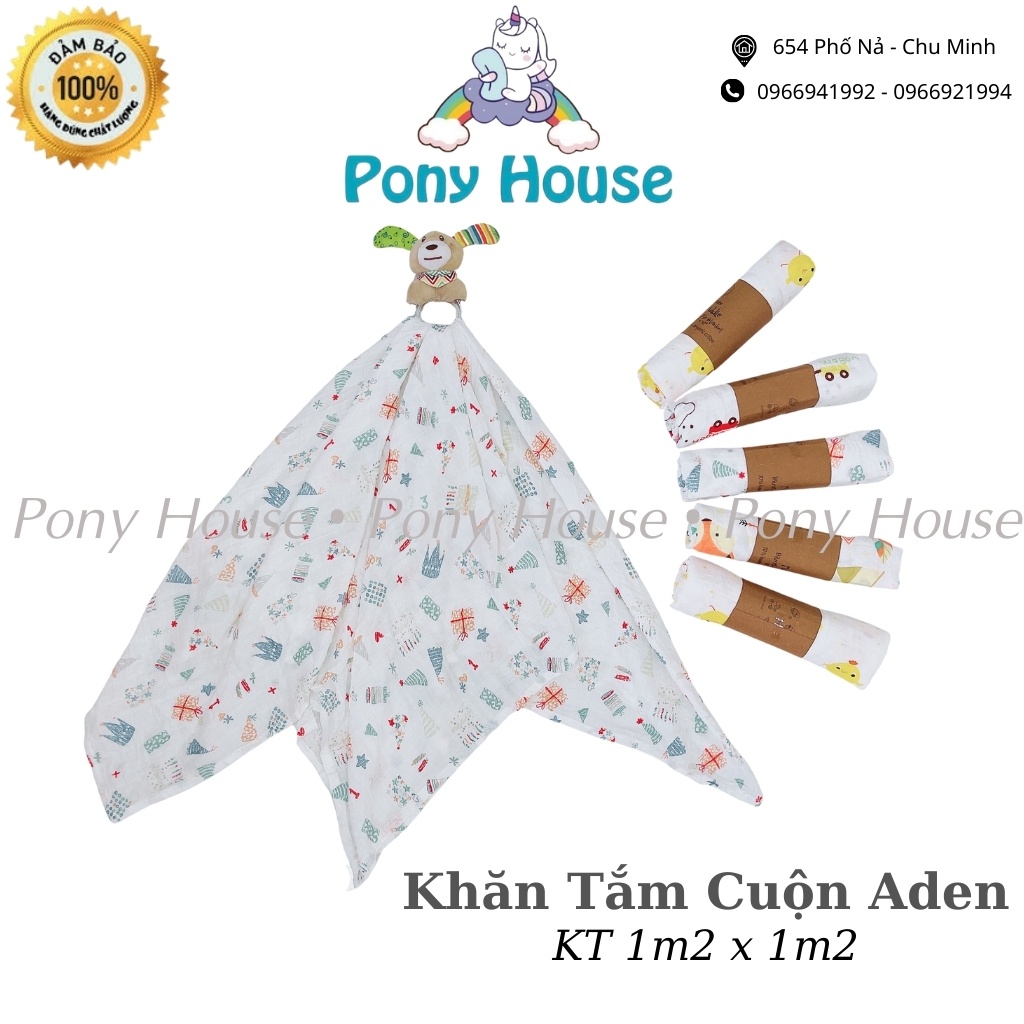 Khăn Tắm Sợi Tre Aden Cuộn Muslin - Khăn Tắm Xô Sợi Tre Siêu Mềm Cho Bé Sơ Sinh KT 1m2x1m2