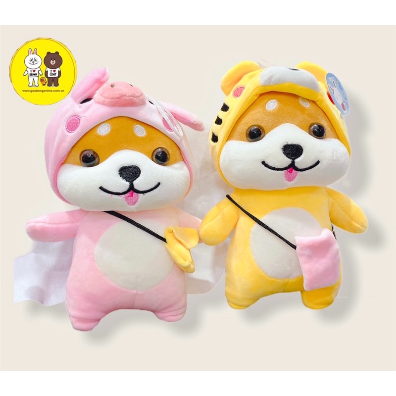 Chó Bông - Chó Shiba Cosplay Thú Đeo Túi - Xưởng Gấu Bông Việt Nam