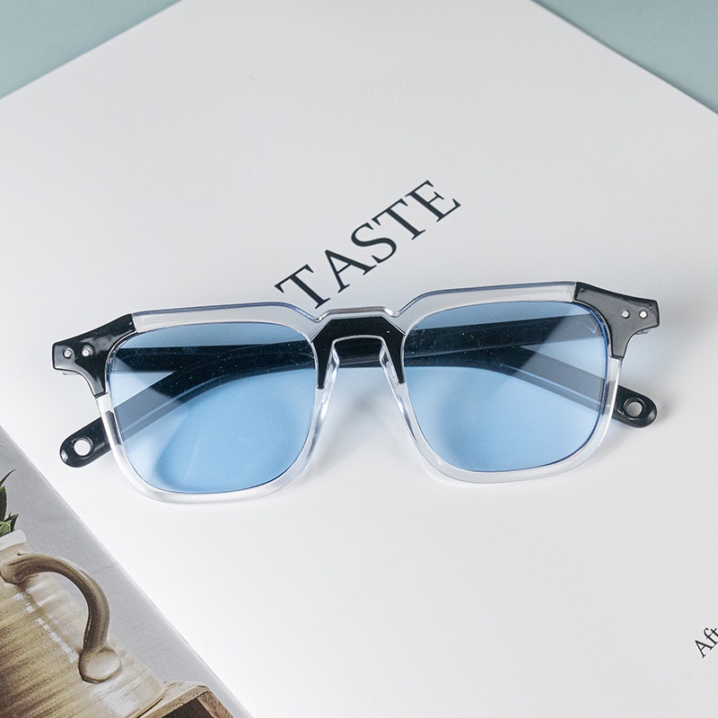 Kính Mát Gọng Vuông Phong Cách Hip Hop Cổ Điển Thời Trang 6 Kiểu Dành Cho Cặp Đôi