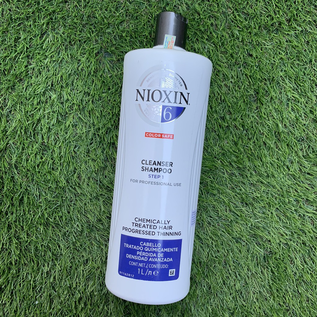 [Nioxin chính hãng ] Combo Dầu gội xả chống rụng tóc Nioxin System 6 1000mlx2 ( New 2019)