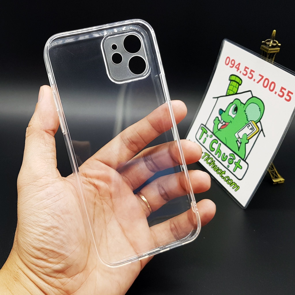 [Chính Hãng GOR][Ảnh Thật] Ốp lưng iPhone 12 6.1&quot; Silicon Dẻo Trong Suốt
