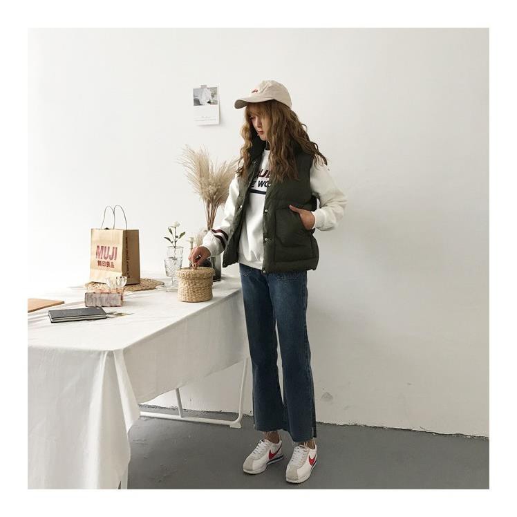 Quần Jean Nữ Lưng Cao Ống Rộng Denim Ulzzang  Kiểu Dáng Hàn Quốc  Quần Bò Nữ Eo Cao Cạp Cao