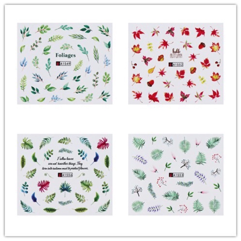 Sticker Sét 12 hình dán móng siêu đẹp rẻ