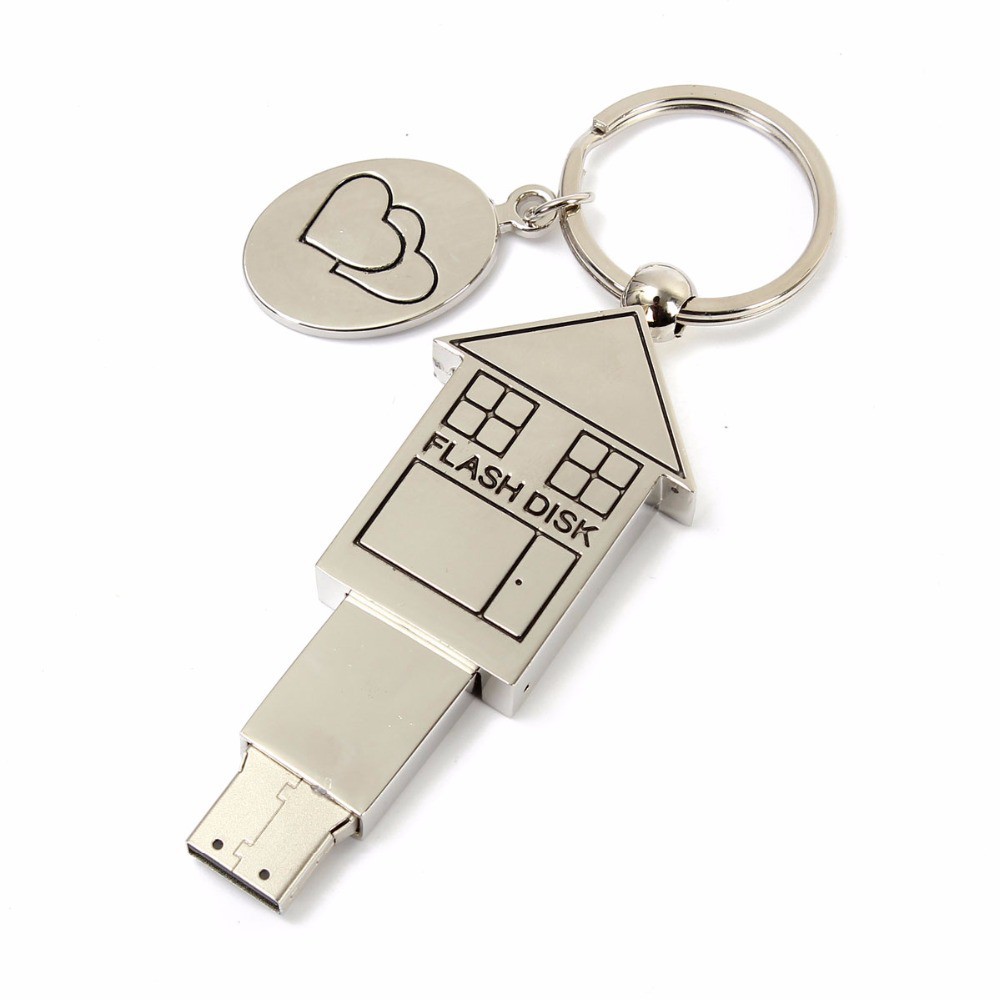 USB dung lượng 8GB~1TB hình ngôi nhà bằng kim loại chống nước