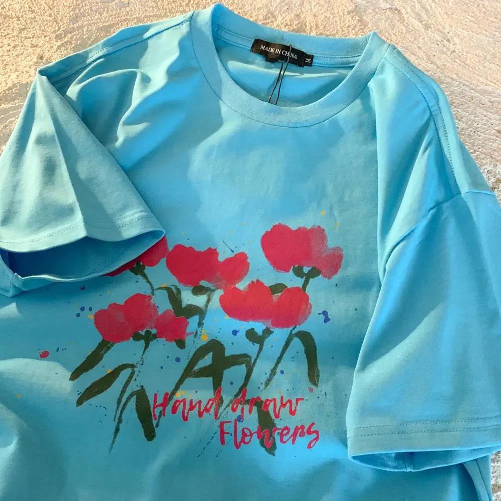 NRVP Áo Thun 100% Cotton Dáng Rộng Thời Trang Hàn Quốc Cho Nữ