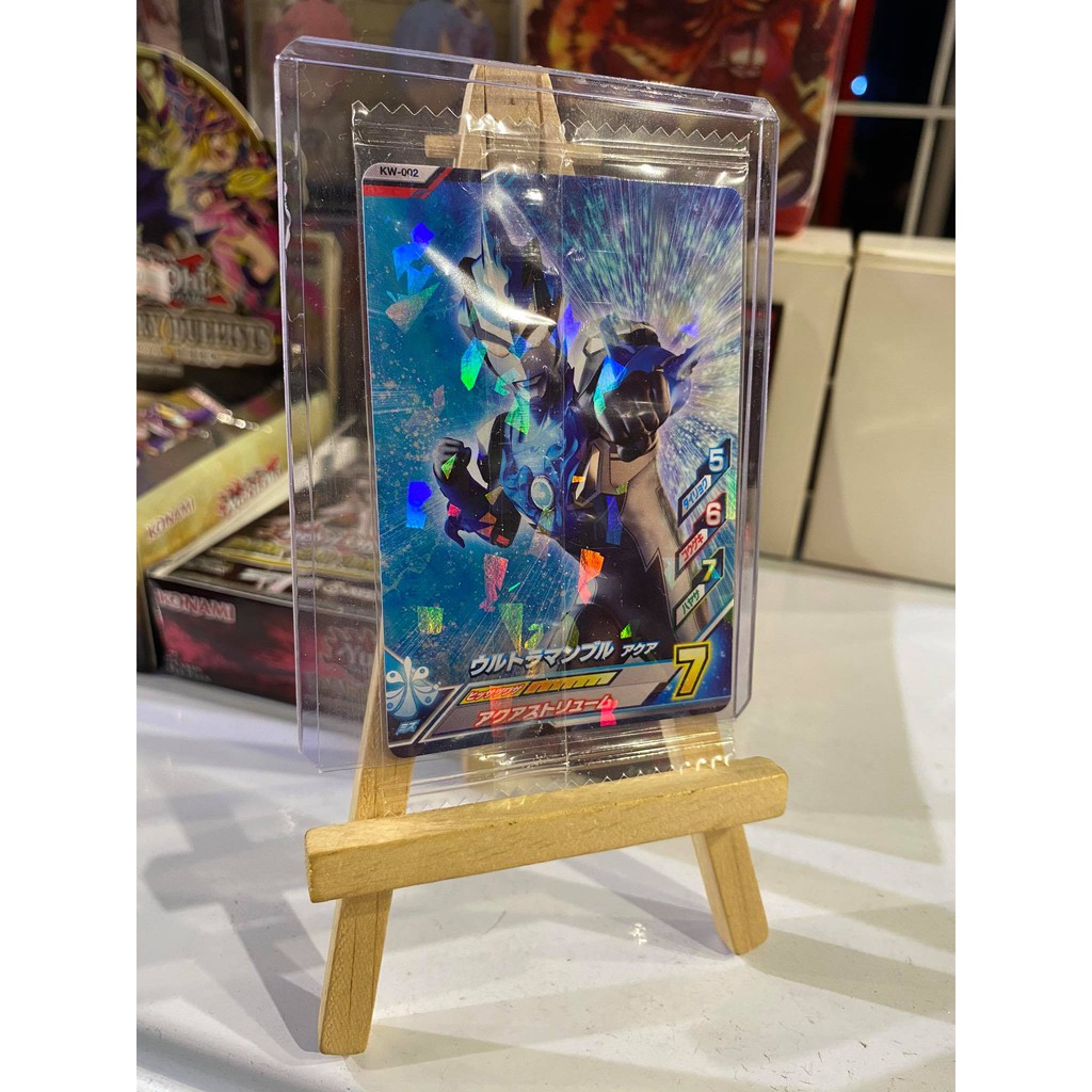 Thẻ bài sưu tầm bánh xốp Ultraman 5 - Ultraman Blu - Tặng bọc bài nhựa bảo quản