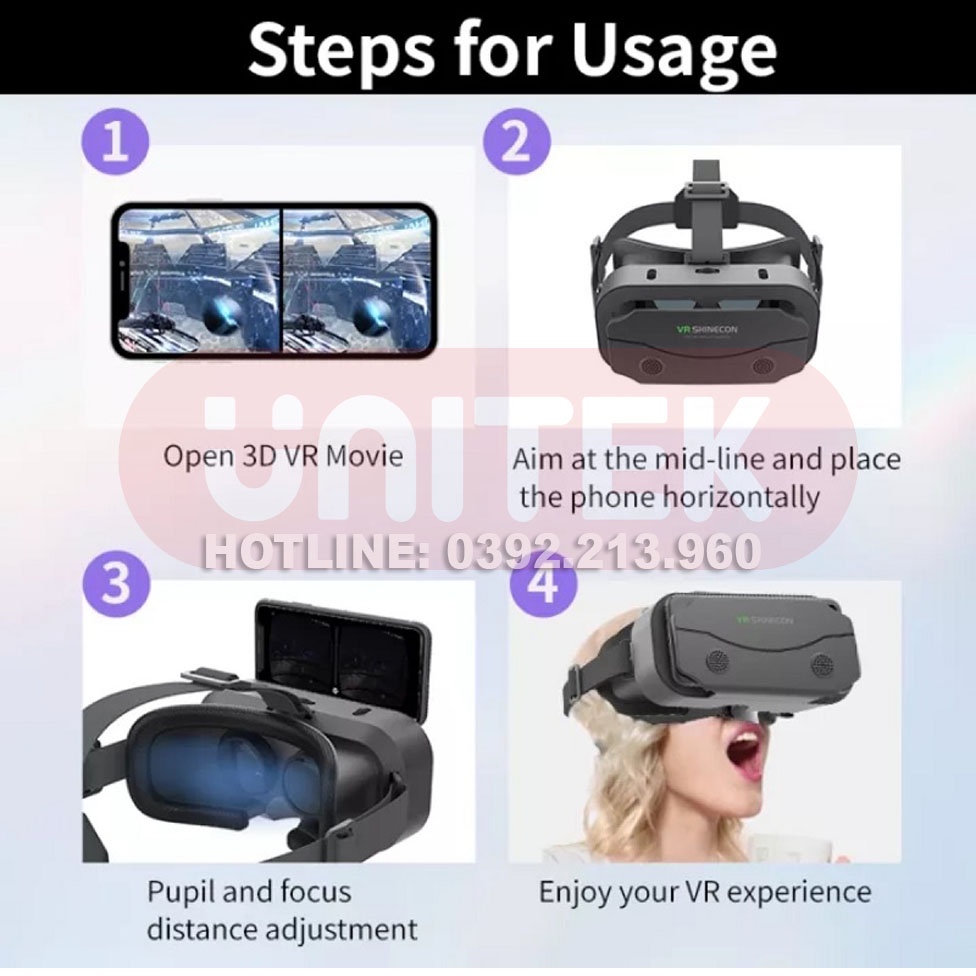 Kính Thực Tế Ảo 3D VR Shinecon G13 Dành Cho Điện Thoại Thông Minh 4.7-7.2 Inch