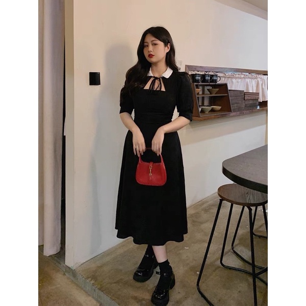 HỎA TỐC  ẢNH THẬT  BIGSIZE MINSTORE.VN ĐẦM CỔ SEN TIỂU THƯ BIGSIZE
