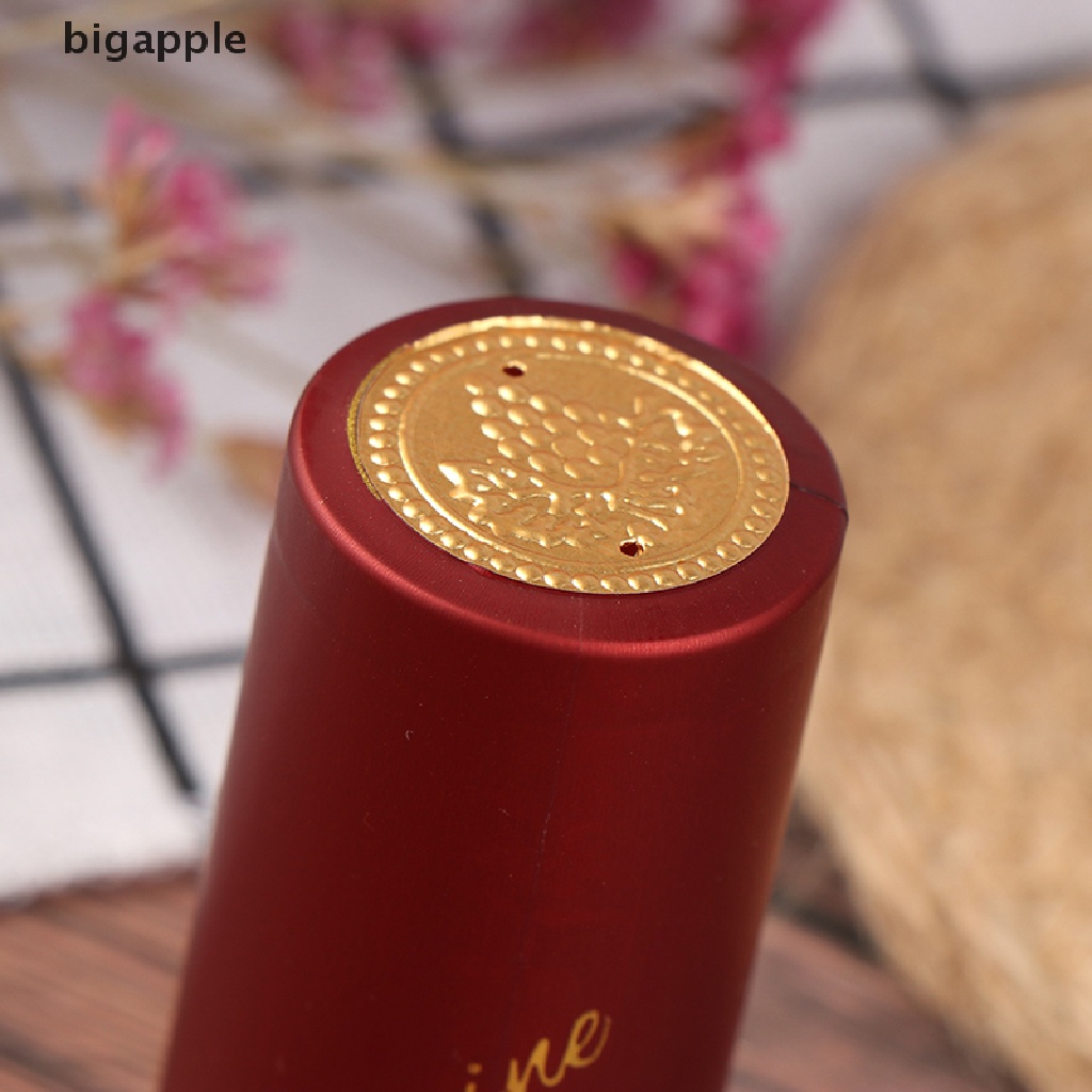 Set 10 Nắp Đậy Chai Rượu Vang Bằng Nhựa PVC Cách Nhiệt Tiện Dụng