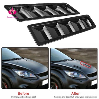 COD 2Pcs Car Hood Scoop Styling Air Vent Trim Louver Air Flow Intake Decoration