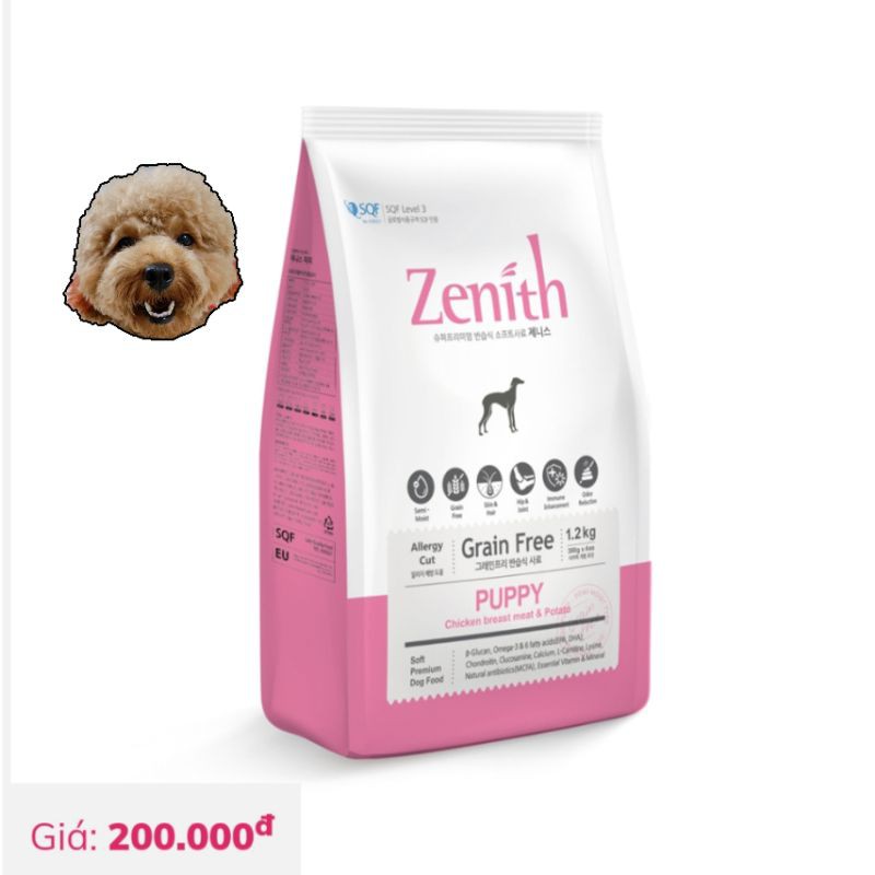 HẠT MỀM ZENITH CHO CÚN BAO 1,2KG