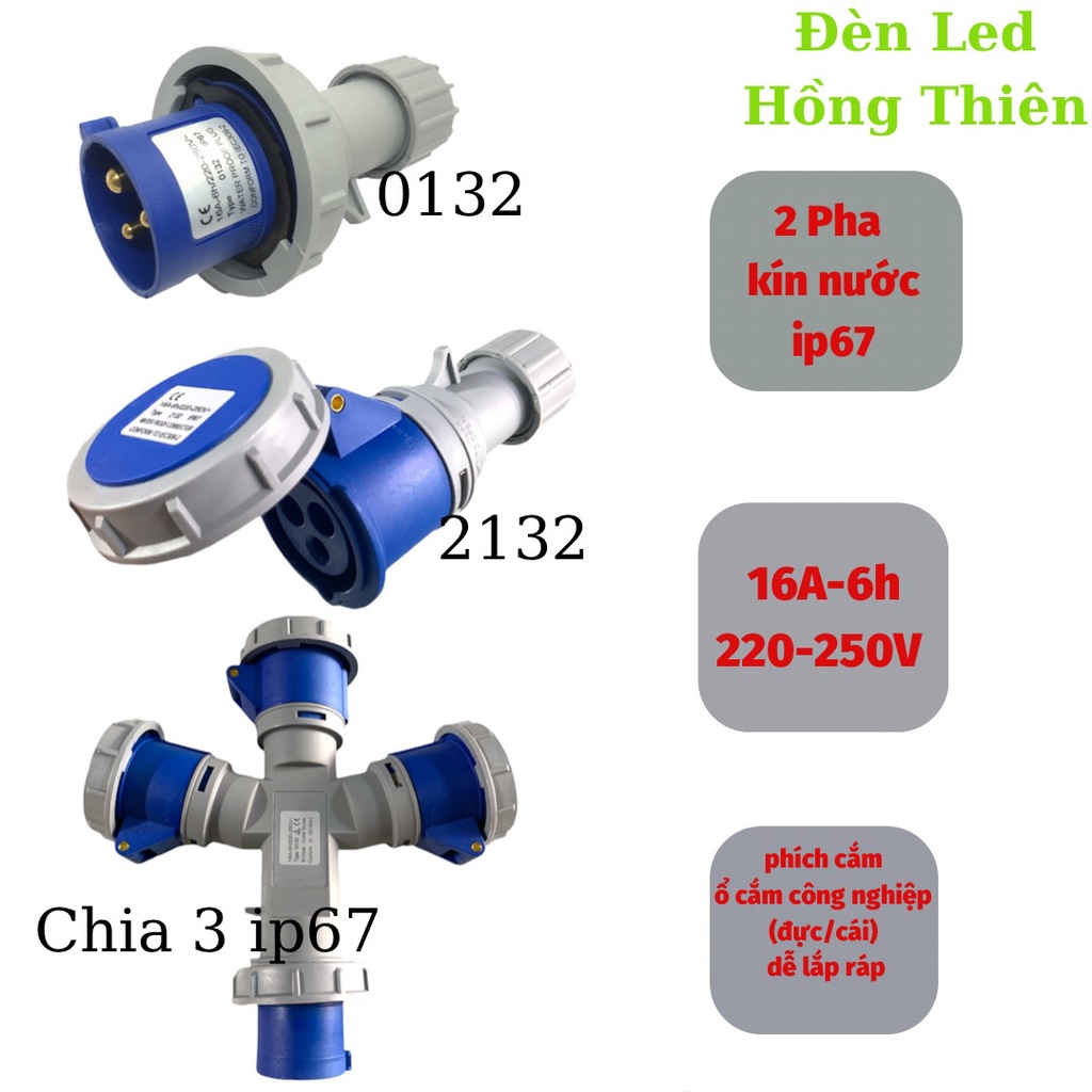 Ổ Cắm Di Động, Phích Cắm Công Nghiệp IP67 kín nước loại tốt