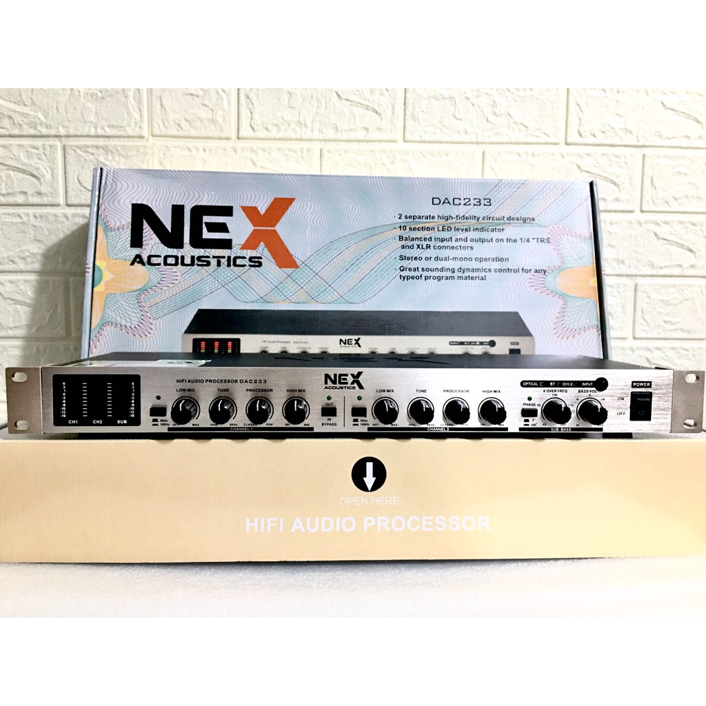 Nâng Tiếng Nex DAC 233  Nâng Bass Treb Sắc Nét, Tăng Thêm Uy Lực Cho Dàn Âm Thanh Karaoke