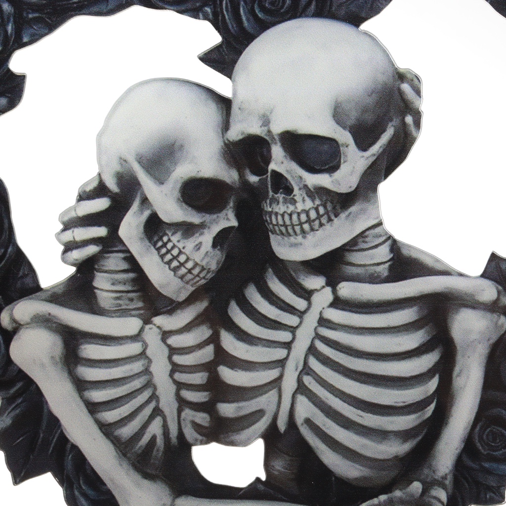 Nhà Đầu Lâu Và Hoa Hồng Trang Trí Cửa