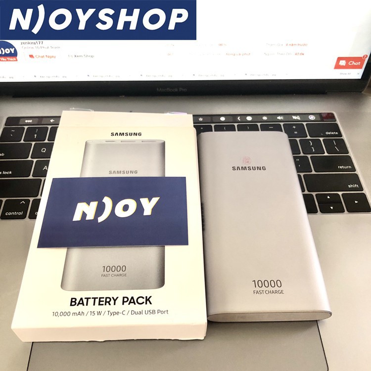 [BH 6 THÁNG] SẠC DỰ PHÒNG SAMSUNG 10000MAH FAST CHARGE EB-P110 CHÍNH HÃNG 2 CỔNG USB 1 CỔNG TYPE SẠC NHANH