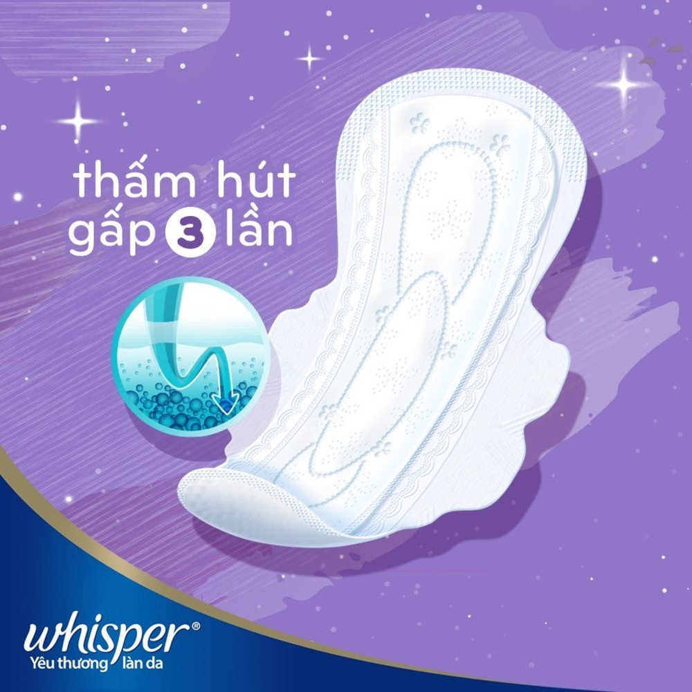 Băng Vệ Sinh Whisper Skinlove Regular/ Heavy Ultra Slim Wings Siêu Mỏng Cánh Ngày Và Đêm 28cm 8Miếng