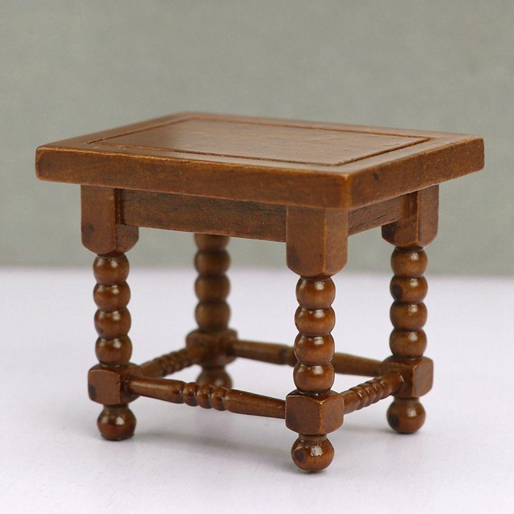 Bàn Cà Phê Mini 5.4 * 3.9 * 4.5cm Trang Trí Nhà Búp Bê
